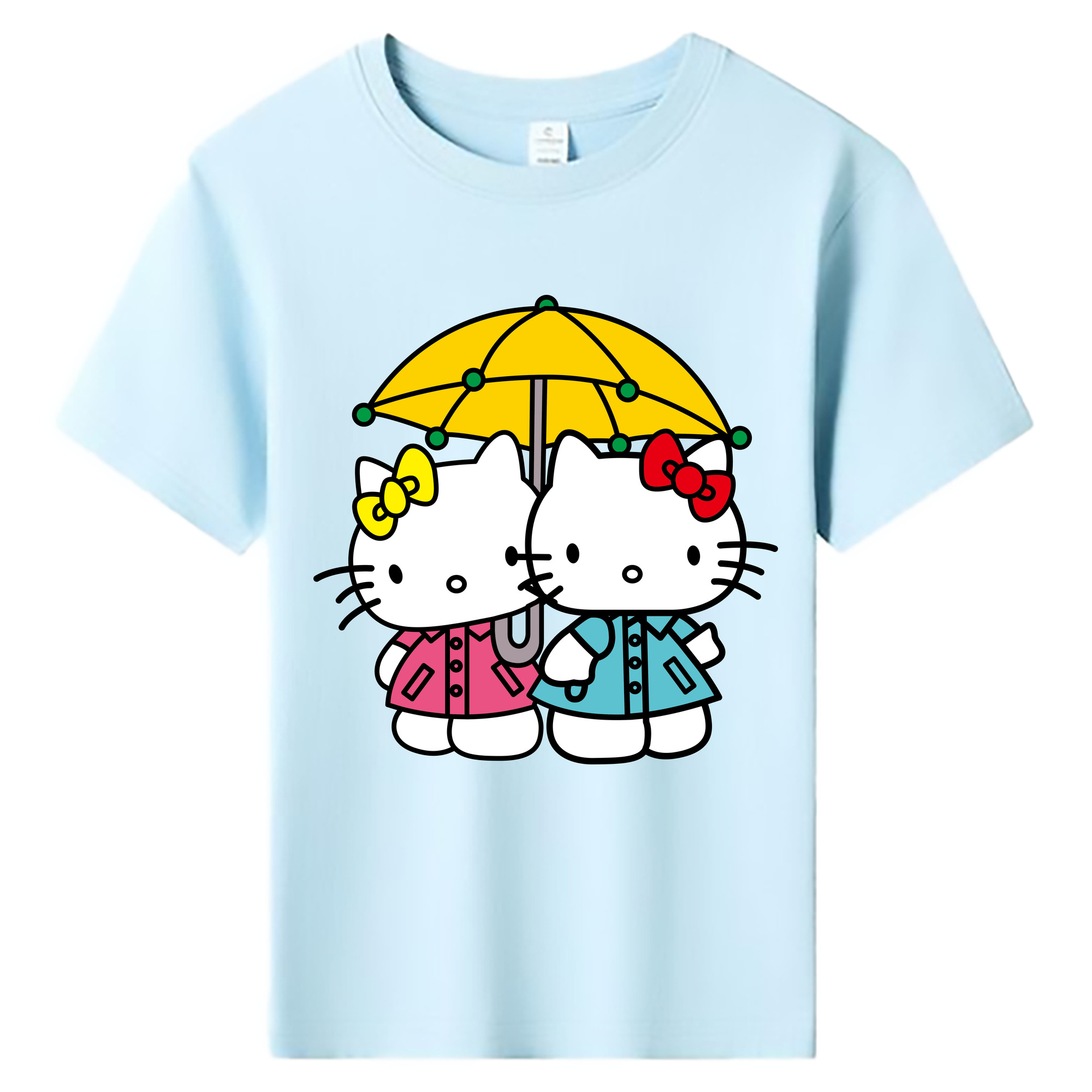 （画像用） Hello Kitty ハローキティ 綿100％キッズTシャツ（フロントプリント）